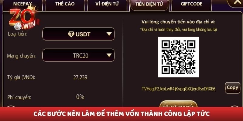 Các bước nên làm để thêm vốn thành công lập tức