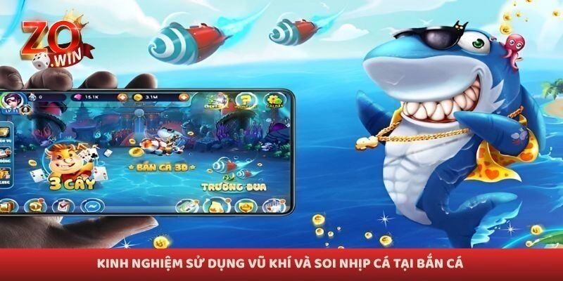 Kinh nghiệm sử dụng vũ khí và soi nhịp cá tại bắn cá 