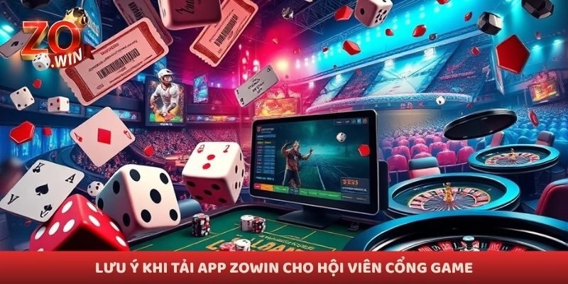 Lưu ý khi tải app Zowin cho hội viên cổng game